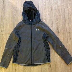 Under Armour Cold Gear Kids Black and Gray Jacket
